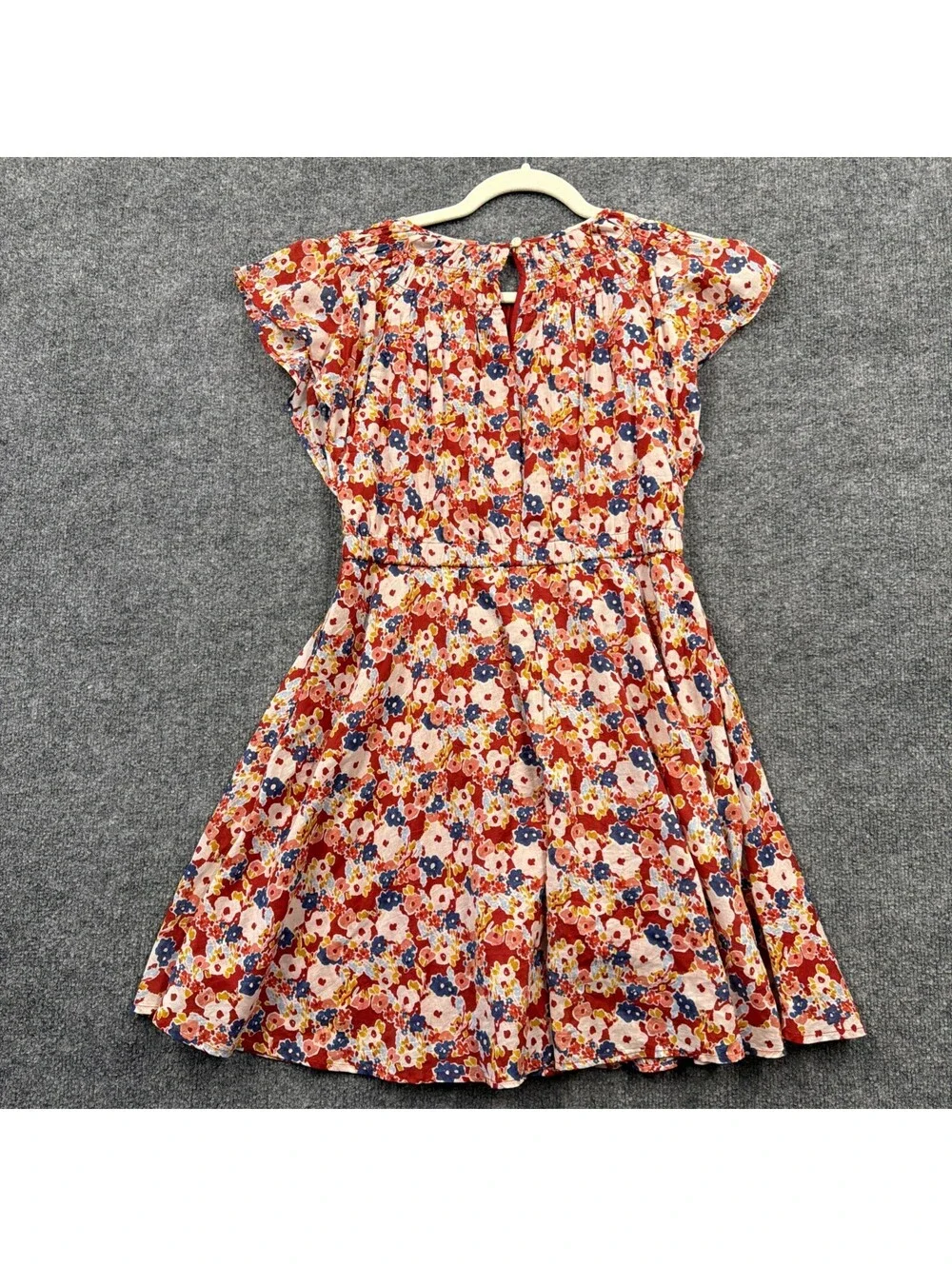 Crewcuts by J Crew Girls Red Flower Dress Size 12